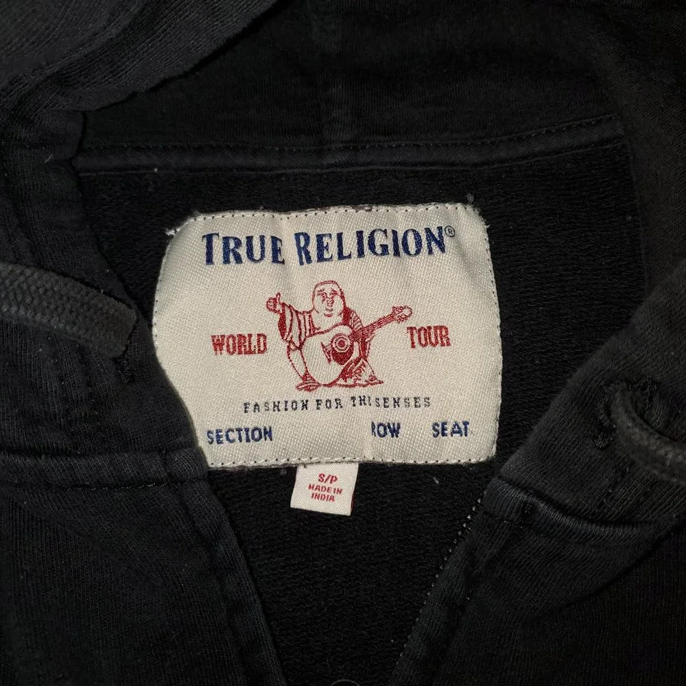 True Religion Buddha Zip-Up Sweater